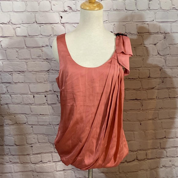 pink apricot silky top - Picture 1 of 5